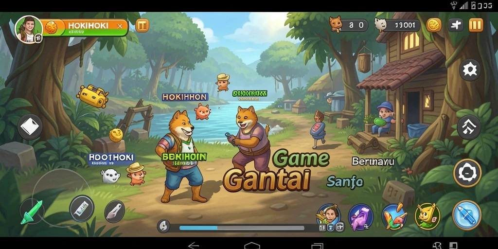 Screenshot HOKIHOKI menampilkan gameplay yang ceria dan interaktif.