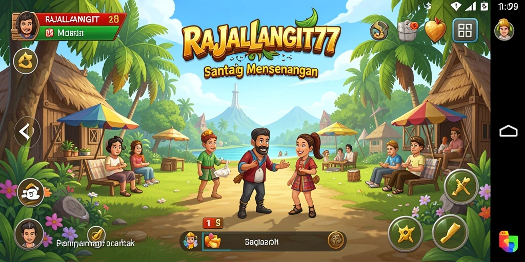 Tampilan gameplay RAJALANGIT77 yang menarik dan seru.