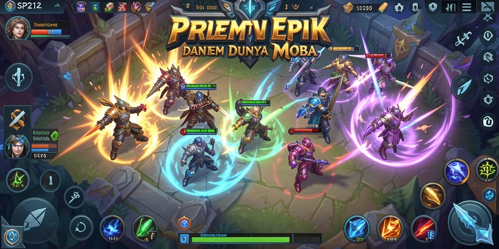 Gameplay seru SP212 dalam pertarungan MOBA yang mendebarkan.