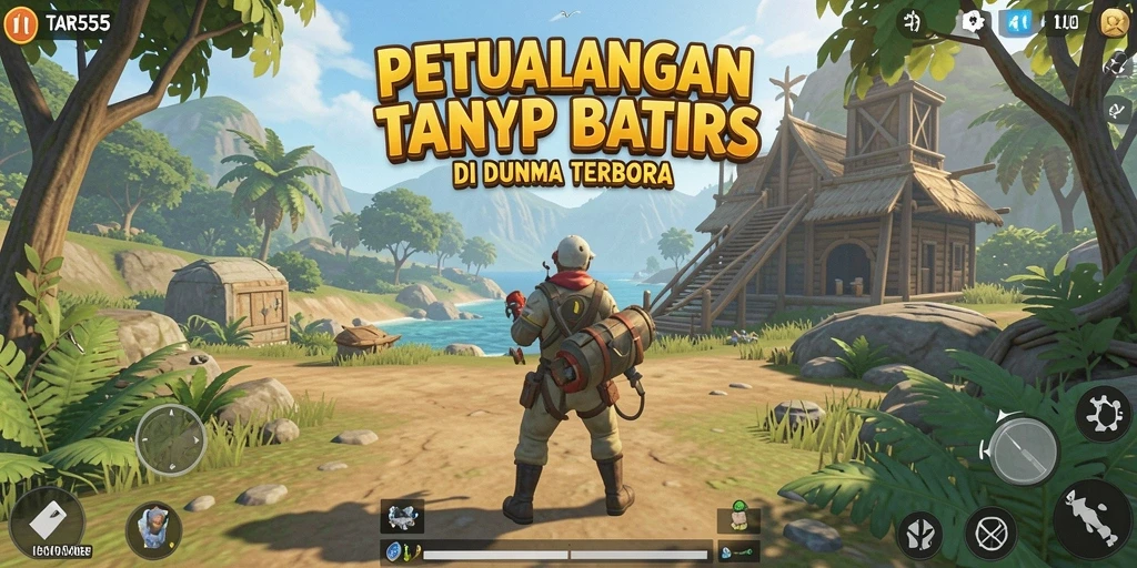 Screenshot TAR555 menampilkan aksi seru di dunia terbuka yang luas.