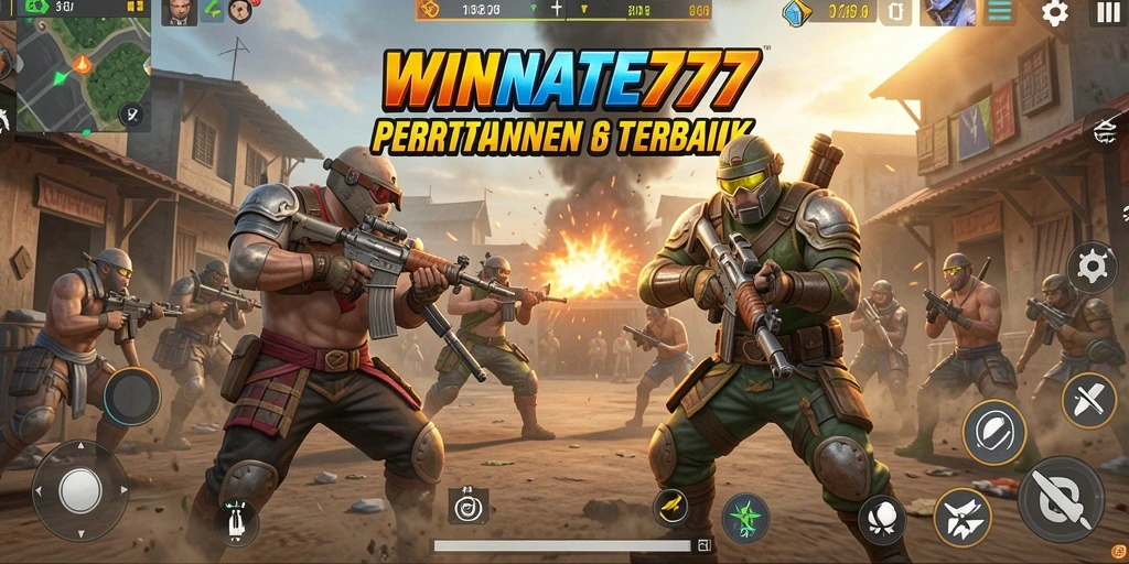 Gameplay Battle Royale yang epik di WINRATE777.